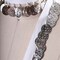 1 Yard White Twill Tape with Silver Coin Fringe 3/4" Cotton Trim for Costumes & Crafts